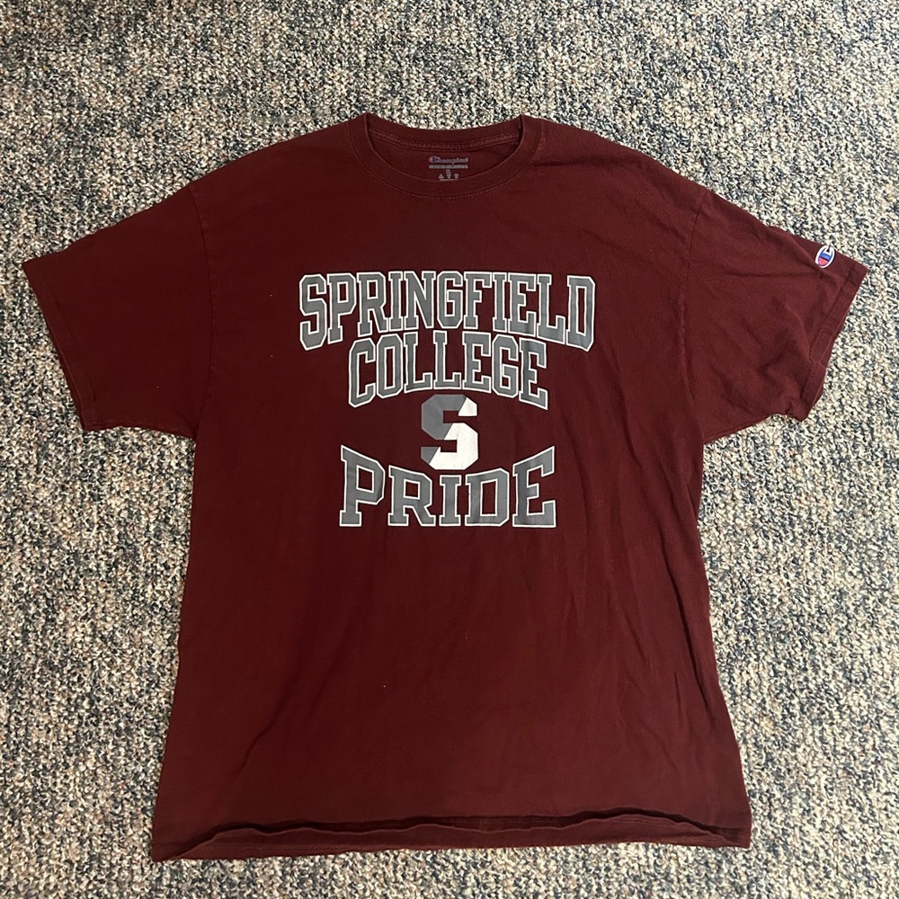 Represent the Springfield College Pride with this Champion sweatshirt in maroon